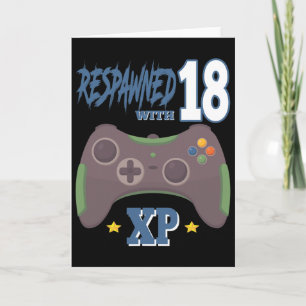 Wiederbelebt Mit 18 Xp Videospieler 18. Geburtstag Karte