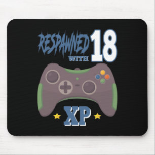 Wiederbelebt Mit 18 Xp Videospieler 18. Geburtstag Mousepad