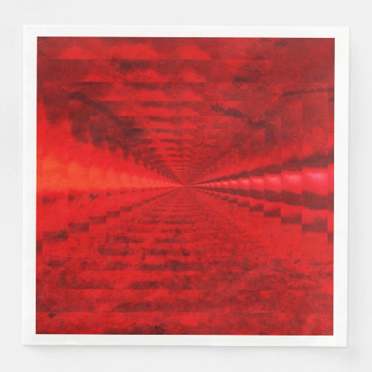 Wiederbelebtes helles Rotes Abendessen Napkins Serviette (Vorderseite)