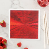 Wiederbelebtes helles Rotes Abendessen Napkins Serviette (Beispiel)