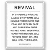 Wiederbelebung Aufkleber (Vorderseite)