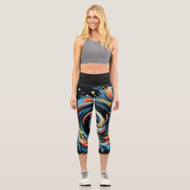 Wiederbelebung der 80er Jahre Capri Leggings