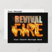 Wiederbelebung des Feuerevangelismus christliche k Postkarte (Vorne/Hinten)