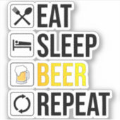 Wiederbelebung des Schlafbiers Aufkleber (Vorderseite)