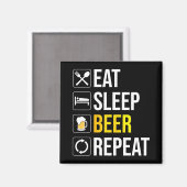 Wiederbelebung des Schlafbiers Magnet (Vorderseite/Rückseite)