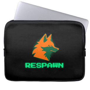 Wiederbelebung – Neon Gamer Fox Logo Laptopschutzhülle