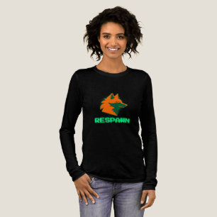 Wiederbelebung – Neon Gamer Fox Logo Tri-Blend Shirt