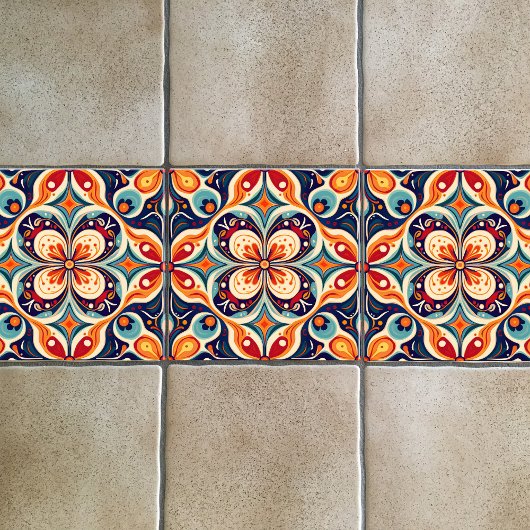 Wiederbesuchte mexikanische Volkskunst Fliese