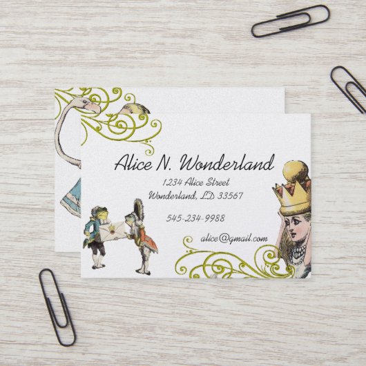 Wiedereinführung des Vintagen Illustrationsfrosche Visitenkarte (Vorderseite/Rückseite Beispiel)