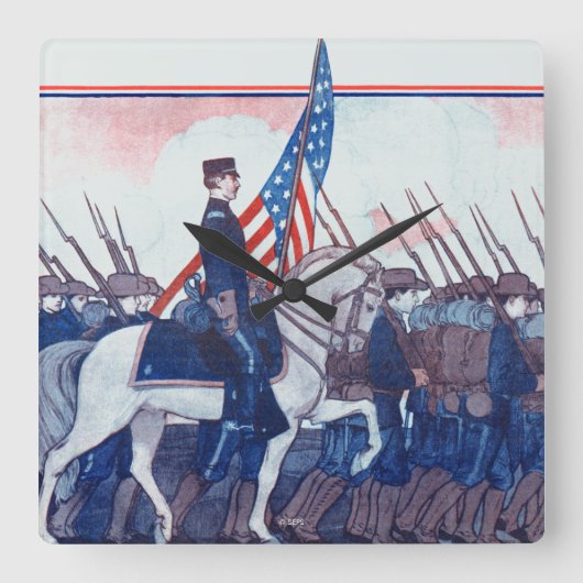 Wiedererlangt: Eine philippinische Kriegsgeschicht Quadratische Wanduhr (Vorderseite)