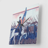 Wiedererlangt: Eine philippinische Kriegsgeschicht Quadratische Wanduhr (Winkel)