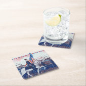 Wiedererlangt: Eine philippinische Kriegsgeschicht Rechteckiger Pappuntersetzer (Vor Ort)