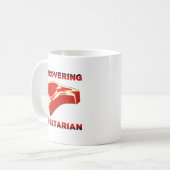 Wiedererlangung der vegetarischen Funny Mug Kaffeetasse (Vorderseite Links)