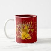 WIEDERERLANGUNG DES FUNKEN ~ ROTES ZWEIFARBIGE TASSE (Links)