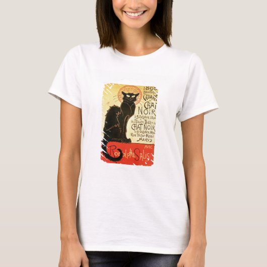 Wiedereröffnung des Chats Noir Cabaret, 1896 (Farb T-Shirt (Vorderseite)