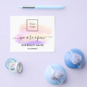 Wiedereröffnung Schönheitssalon hellweiße Lashes P Flyer (Einzeln)