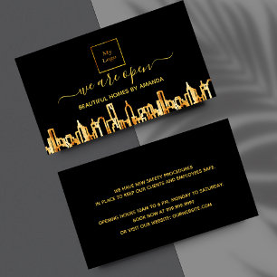 Wiedereröffnung von Zuhause-Reinigungsdiensten für Visitenkarte