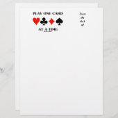 Wiedergabe einer Karte nach der anderen (vier Card (Vorne/Hinten)