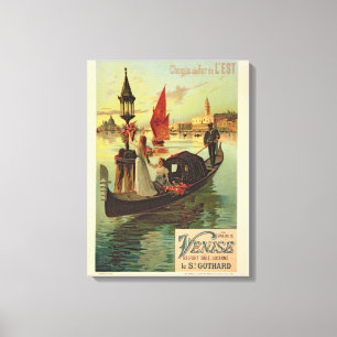 Wiedergabe einer Plakat-Werbung das Ostr Leinwanddruck