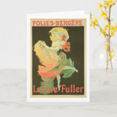 Wiedergabe einer Plakat-Werbung 'Loie Fuller Karte (Gelbe Blume)