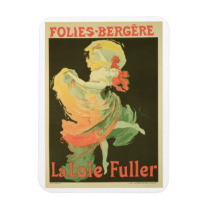 Wiedergabe einer Plakat-Werbung 'Loie Fuller Magnet