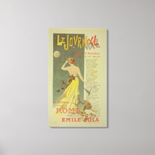 Wiedergabe einer Plakatwerbung das publicati Leinwanddruck