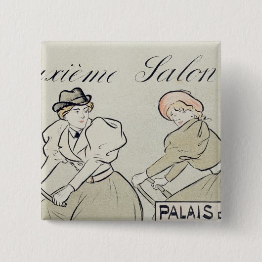 Wiedergabe einer Plakatwerbung der 'Salon DU Button (Vorderseite)