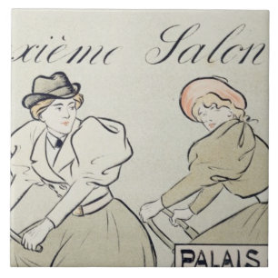 Wiedergabe einer Plakatwerbung der 'Salon DU Fliese