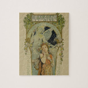 Wiedergabe einer Plakatwerbung die Oper 'ich Puzzle