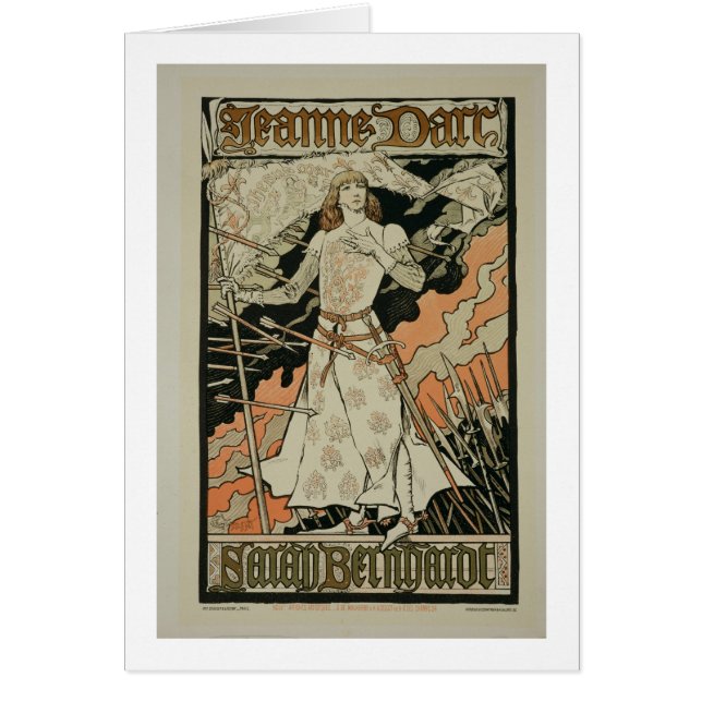 Wiedergabe einer Plakatwerbung 'Joan of Arc (Vorne)