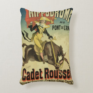 Wiedergabe einer Plakatwerbung 'Kadett Rousse Dekokissen