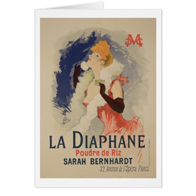 Wiedergabe einer Plakatwerbung 'La Diaphane (Vorne)
