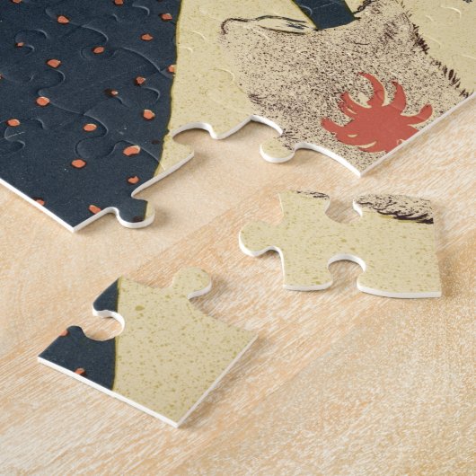 Wiedergabe einer Plakatwerbung 'La-Revue Bla Puzzle (Seite)