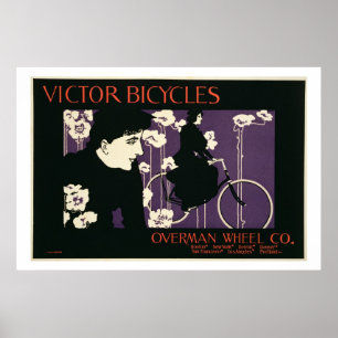 Wiedergabe einer Plakatwerbung 'Sieger Bicyc Poster