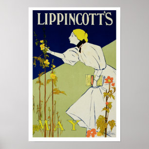 Wiedergabe eines der Plakatwerbung 'Lippincotts Poster