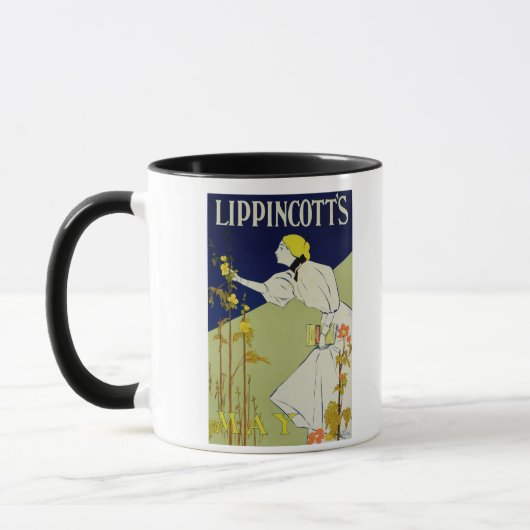 Wiedergabe eines der Plakatwerbung 'Lippincotts Tasse (Links)