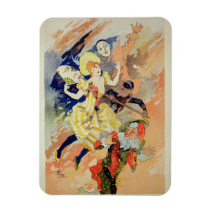 Wiedergabe eines Plakats für eine Pantomime, 1891 Magnet