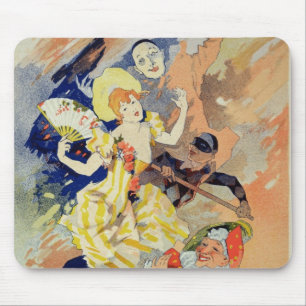 Wiedergabe eines Plakats für eine Pantomime, 1891 Mousepad