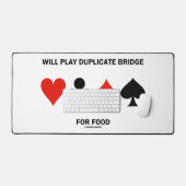 Wiedergabe von Duplikatbrücken für Food 4-Card-Anz Schreibtischunterlage (Tastatur & Maus)