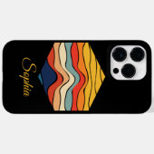 Wiedergabe von Retro-Regenbogenstreifen für benutz Case-Mate iPhone Hülle (Rückseite (Horizontal))