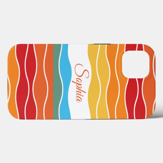 Wiedergabe von Retro-Regenbogenstreifen für benutz Case-Mate iPhone Hülle (Rückseite (Horizontal))