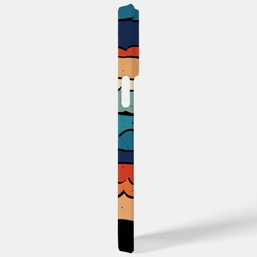 Wiedergabe von Retro-Regenbogenstreifen für benutz Case-Mate iPhone Hülle (Rückseite / Rechts)