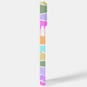 Wiedergabe von Retro-Regenbogenstreifen für benutz Case-Mate iPhone Hülle (Rückseite / Rechts)