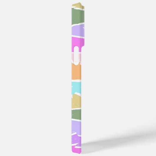 Wiedergabe von Retro-Regenbogenstreifen für benutz Case-Mate iPhone Hülle (Rückseite / Rechts)