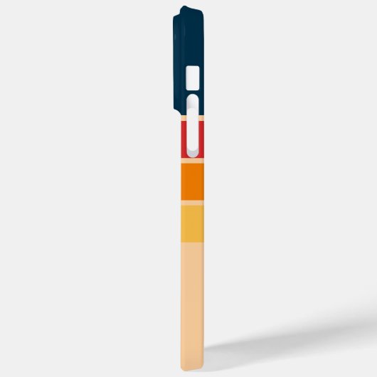 Wiedergabe von Retro-Regenbogenstreifen für benutz Case-Mate iPhone Hülle (Rückseite / Links)