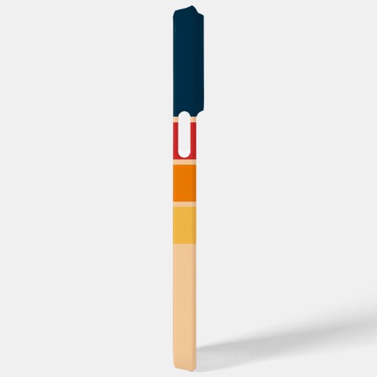 Wiedergabe von Retro-Regenbogenstreifen für benutz Case-Mate iPhone Hülle (Rückseite / Rechts)