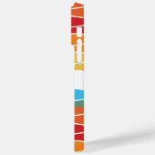 Wiedergabe von Retro-Regenbogenstreifen für benutz Case-Mate iPhone Hülle (Rückseite / Links)