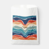 Wiedergabe von Retro-Regenbogenstreifen für benutz Geschenktütchen (Vorderseite)