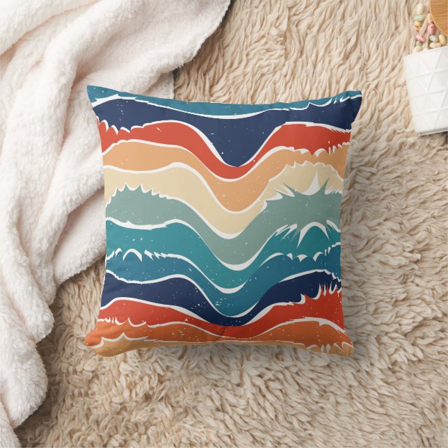 Wiedergabe von Retro-Regenbogenstreifen für benutz Kissen (Decke)