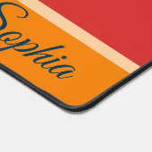 Wiedergabe von Retro-Regenbogenstreifen für benutz Schreibtischunterlage (Ecke)